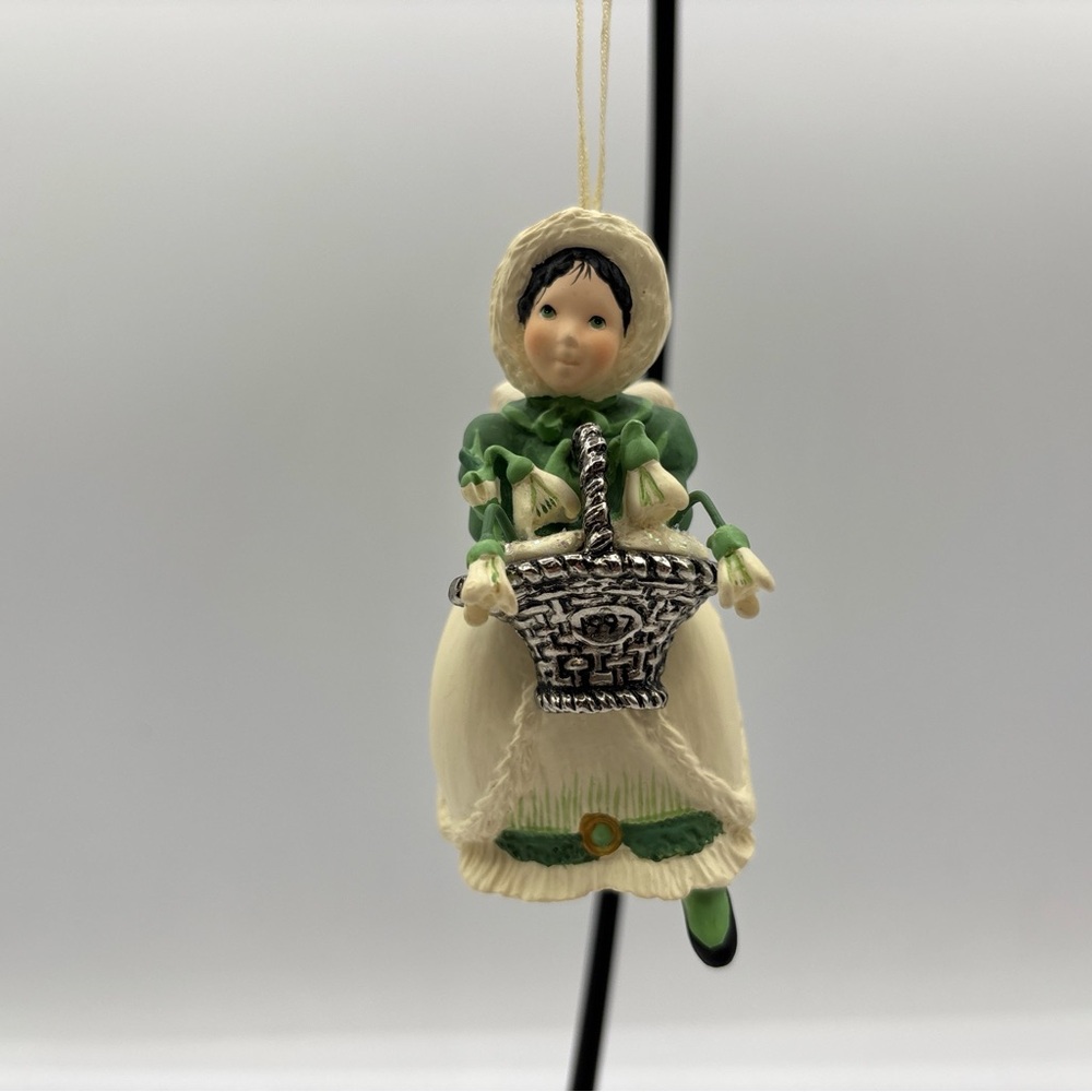 Hallmark Keepsake Ornament 1997 Snowdrop Angel Language Of Flowers Handcrafted